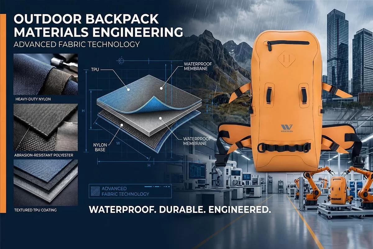 Outdoor Bag Materials Guide: How to Select the Right Fabrics and Structures for Different Applications